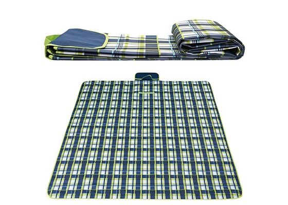 Ποιότητα  Polyester Waterproof Picnic Mat Backing For Beach Polyetser Peva Material εργοστάσιο