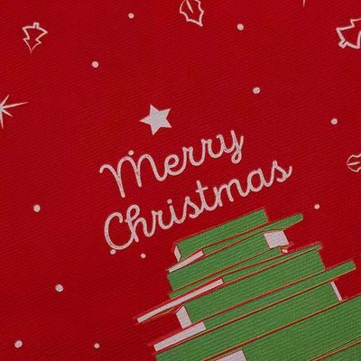 καμβάς Χριστουγέννων του 2021 ο καυτός πωλώντας προωθητικός προσαρμοσμένος tote τοποθετεί το επαναχρησιμοποιήσιμο δώρο τσαντών τσαντών αγορών Santa για τα παιδιά σε σάκκο