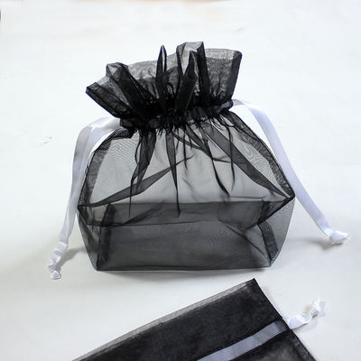Πτυσσόμενος φορητός μικρός τσαντών Drawstring πλέγματος νάυλον για το δώρο