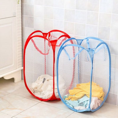 Μαζική πτυσσόμενη τσάντα πλυντηρίων πλέγματος καλαθιών πλυντηρίων PP πλαστική