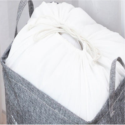 Πτυσσόμενη τσάντα αποθήκευσης παπλωμάτων καλαθιών πλυντηρίων λινού βαμβακιού cOem