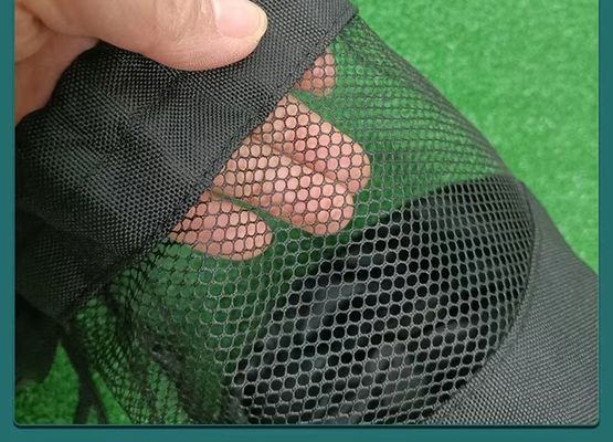 Σακούλα δικτύου τσεπών πλέγματος τσαντών αθλητικού Drawstring πολυεστέρα για τη σφαίρα αντισφαίρισης γκολφ αποθήκευσης