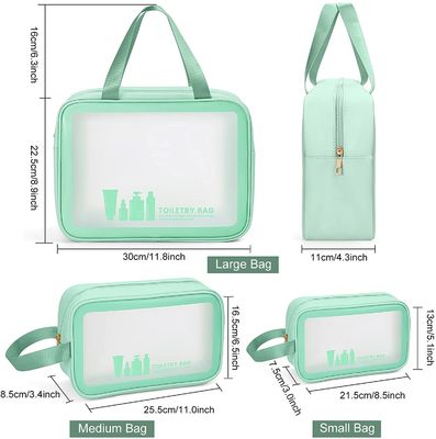 Toiletry τσάντα για τους άνδρες γυναικών, αδιάβροχος διοργανωτής ταξιδιού τσαντών Makeup καλλυντικός για τα εξαρτήματα