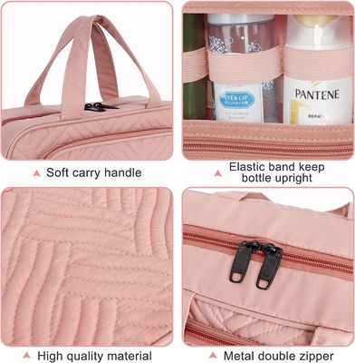 Φορητός Toiletry Makeup τσαντών τσαντών περίπτωσης Makeup ταξιδιού μαύρος καλλυντικός καλλυντικός διοργανωτής ταξιδιού τσαντών