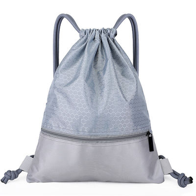 Σχολική τσάντα πολυεστέρα Drawstring τσαντών σειράς τραβήγματος συνήθειας επαναχρησιμοποιήσιμη τροπική για υπαίθριο