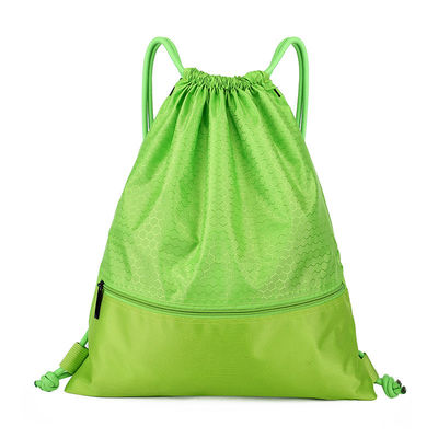 Σχολική τσάντα πολυεστέρα Drawstring τσαντών σειράς τραβήγματος συνήθειας επαναχρησιμοποιήσιμη τροπική για υπαίθριο