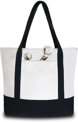 Άσπρες τσάντες καμβά Eco με το σαφές απλό ύφος εικόνων LGO όμορφο