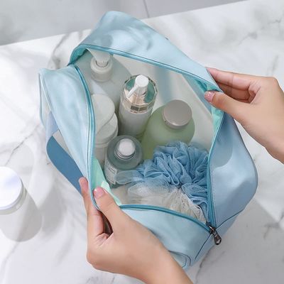 Σαφής Toiletry τσάντα 3 καλλυντική διαφανής τσάντα πλυσίματος ταξιδιού PC Makeup για τις γυναίκες