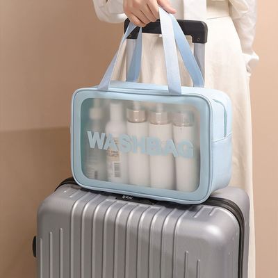 Σαφής Toiletry τσάντα 3 καλλυντική διαφανής τσάντα πλυσίματος ταξιδιού PC Makeup για τις γυναίκες