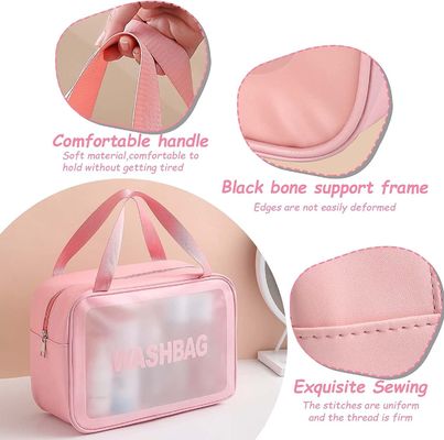 Πολυσύνθετο Toiletry ταξιδιού νερό τσαντών Makeup ανθεκτικό με την πρακτική λαβή