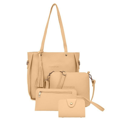 4Pcs/Set PU γυναικών σταυρός - γυναικείο πορτοφόλι τσαντών ώμων δέρματος σακουλών για μεταφορά πτωμάτων καθορισμένο
