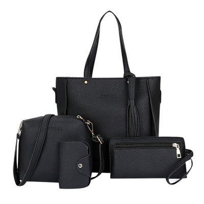 4Pcs/Set PU γυναικών σταυρός - γυναικείο πορτοφόλι τσαντών ώμων δέρματος σακουλών για μεταφορά πτωμάτων καθορισμένο