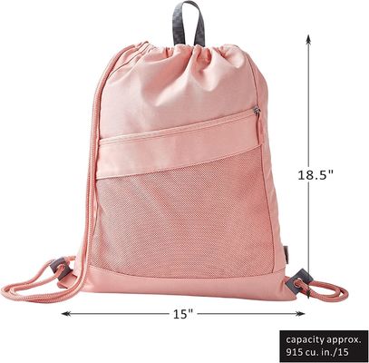Ελαφριά αδιάβροχη τσάντα καταζωστών γυμναστικής σακιδίων πλάτης Drawstring – σακίδιο πλάτης σειράς για τα κορίτσια γυναικών