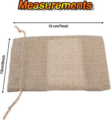 Burlap καθαρές Burlap τσαντών Organza τσαντών τσάντες δώρων τσαντών με Drawstring, για την καλλυντική σακούλα πλέγματος δειγμάτων ευνοιών δεξίωσης γάμου