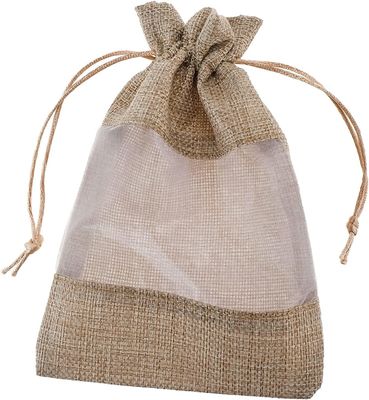 Burlap καθαρές Burlap τσαντών Organza τσαντών τσάντες δώρων τσαντών με Drawstring, για την καλλυντική σακούλα πλέγματος δειγμάτων ευνοιών δεξίωσης γάμου