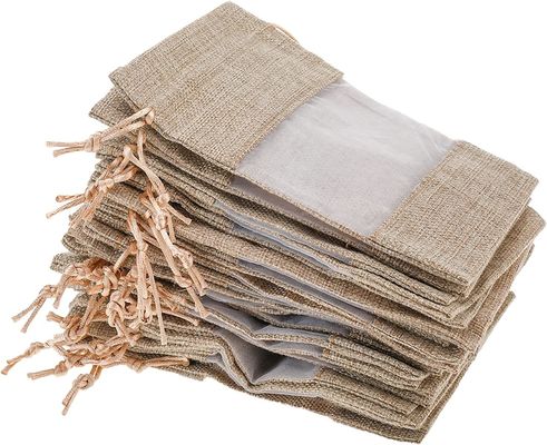 Burlap καθαρές Burlap τσαντών Organza τσαντών τσάντες δώρων τσαντών με Drawstring, για την καλλυντική σακούλα πλέγματος δειγμάτων ευνοιών δεξίωσης γάμου