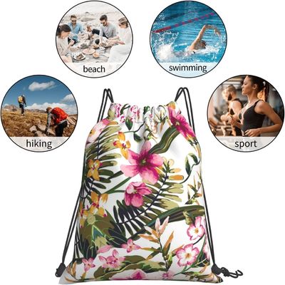 Οι τσάντες Drawstring για την τσάντα γιόγκας σακιδίων πλάτης σειράς κοριτσιών γυναικών ποτίζουν το ανθεκτικό ελαφρύ νάυλον