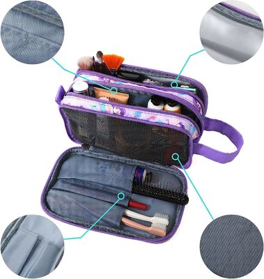 Toiletry ταξιδιού τσάντα για μικρά νέων κοριτσιών καλλυντικά διακινούμενα Toiletries μικρών παιδιών τσαντών πλυσίματος Makeup αδιάβροχα κρεμώντας