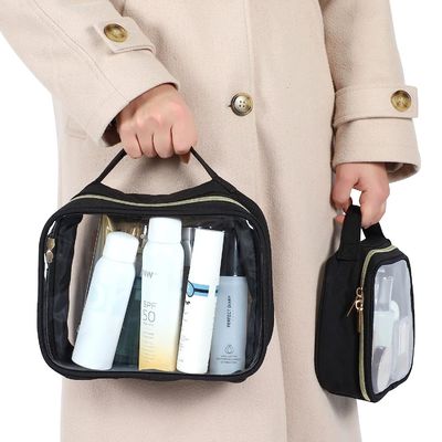 Σαφείς αδιάβροχες ελαφριές καλλυντικές Toiletry τσαντών τσάντες