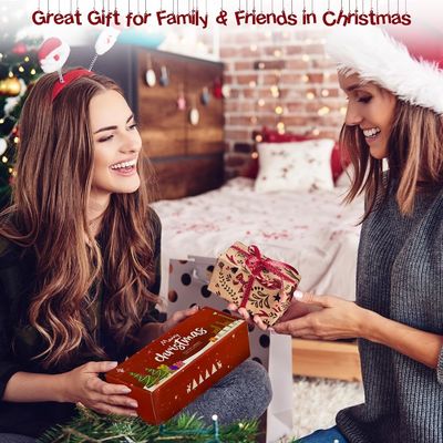 Χριστουγεννιάτικα αρωματικά κεριά Set δώρο Elk &amp; Christmas Tree σε σχήμα χειροποίητο κερί σόγιας Xmas αρωματοθεραπευτικό κερί
