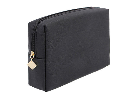 Απλή μικρή μαύρη καλλυντική τσάντα σχεδίου, μαύρη τσάντα ταξιδιού Makeup για τα κορίτσια