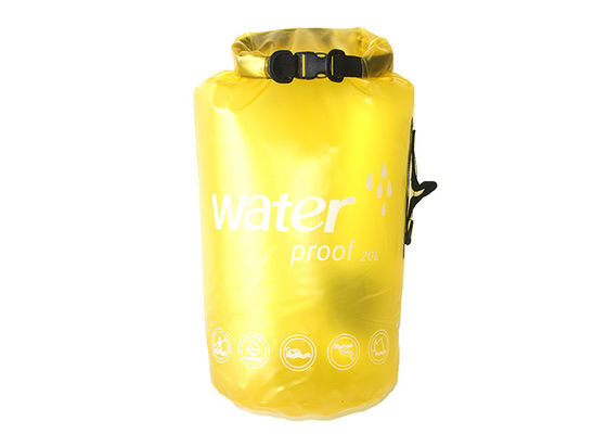 Πολύχρωμη αδιάβροχη ξηρά τσάντα PVC 500D 20 λίτρο για την παραλία